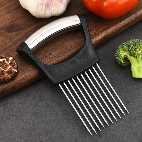 O1CN01ZBLuAT1w9QGbp4Jq1_2216853226265-0-cib.jpg Stainless Steel Onion Slicer Holder